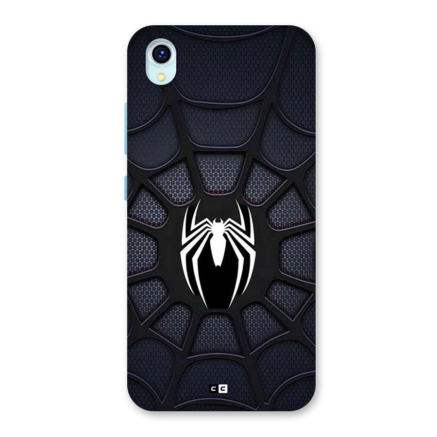 Black Web Back Case for Vivo Y1s
