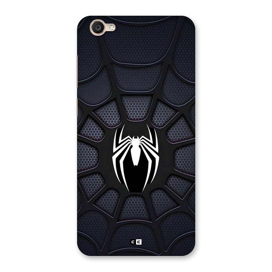 Black Web Back Case for Vivo Y55L