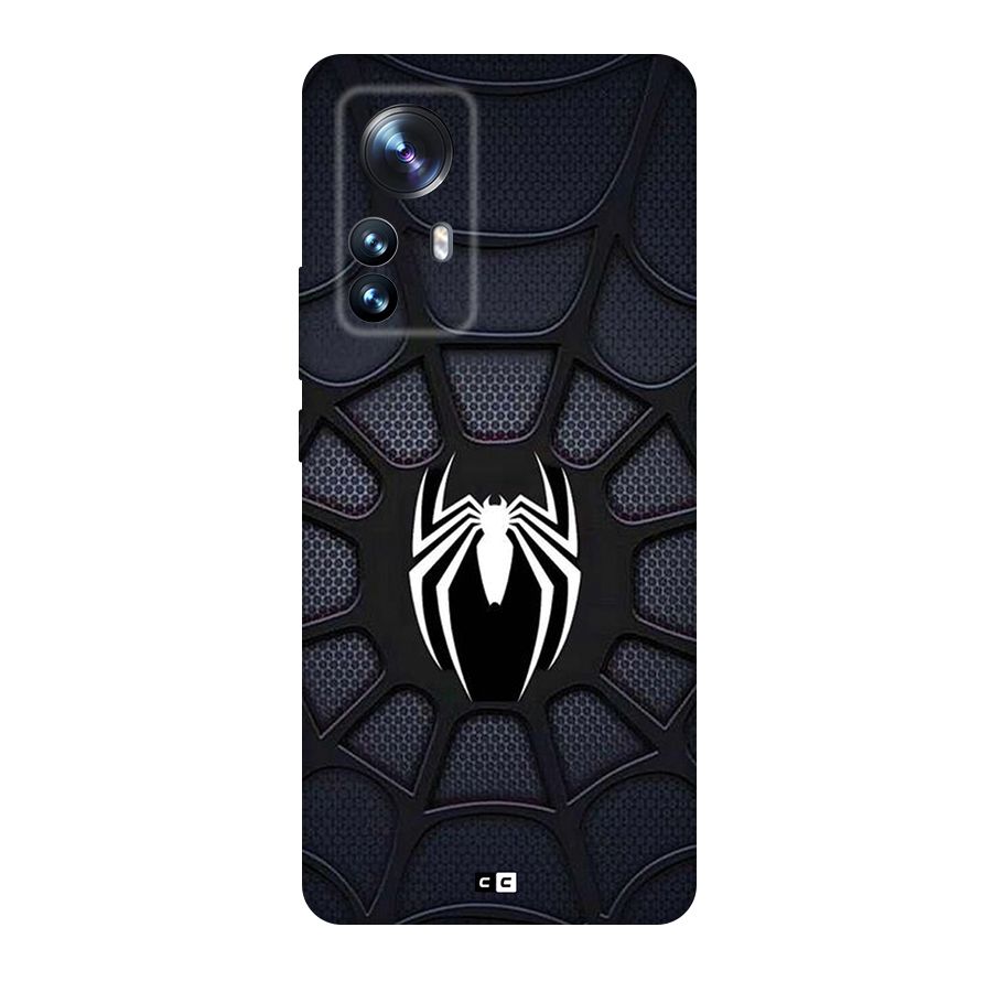 Black Web Back Case for Xiaomi 12 Pro