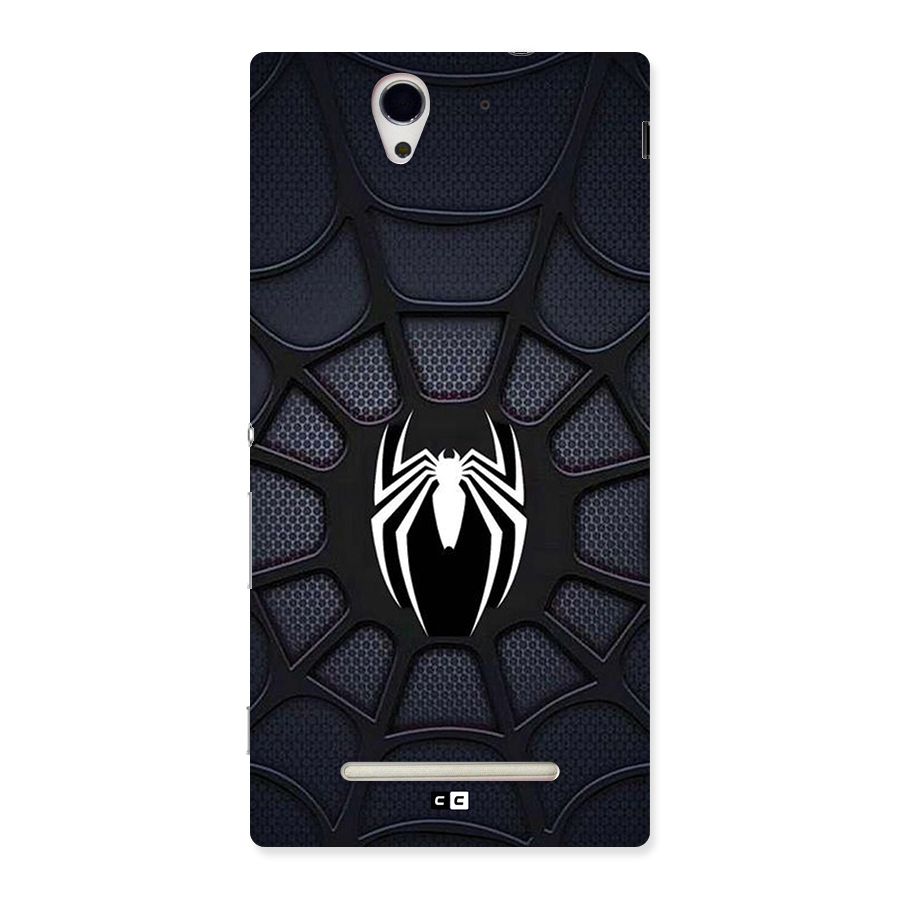 Black Web Back Case for Xperia C3