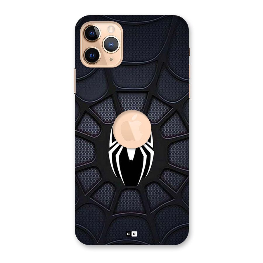 Black Web Back Case for iPhone 11 Pro Max Logo Cut