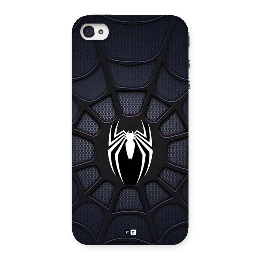 Black Web Back Case for iPhone 4 4s