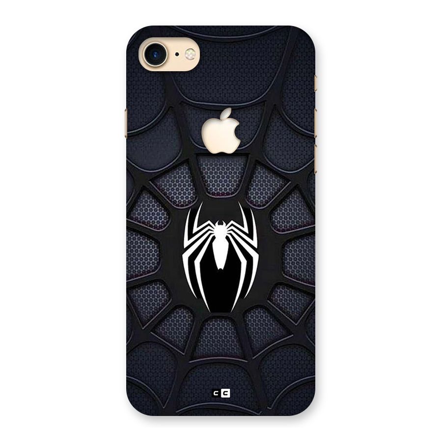 Black Web Back Case for iPhone 7 Apple Cut