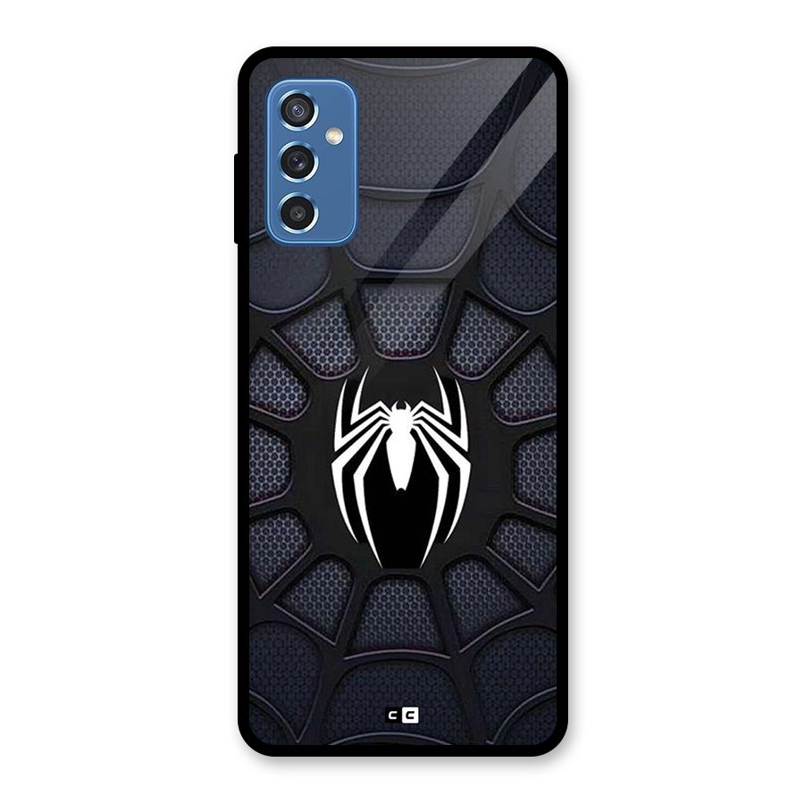 Black Web Glass Back Case for Galaxy M52 5G