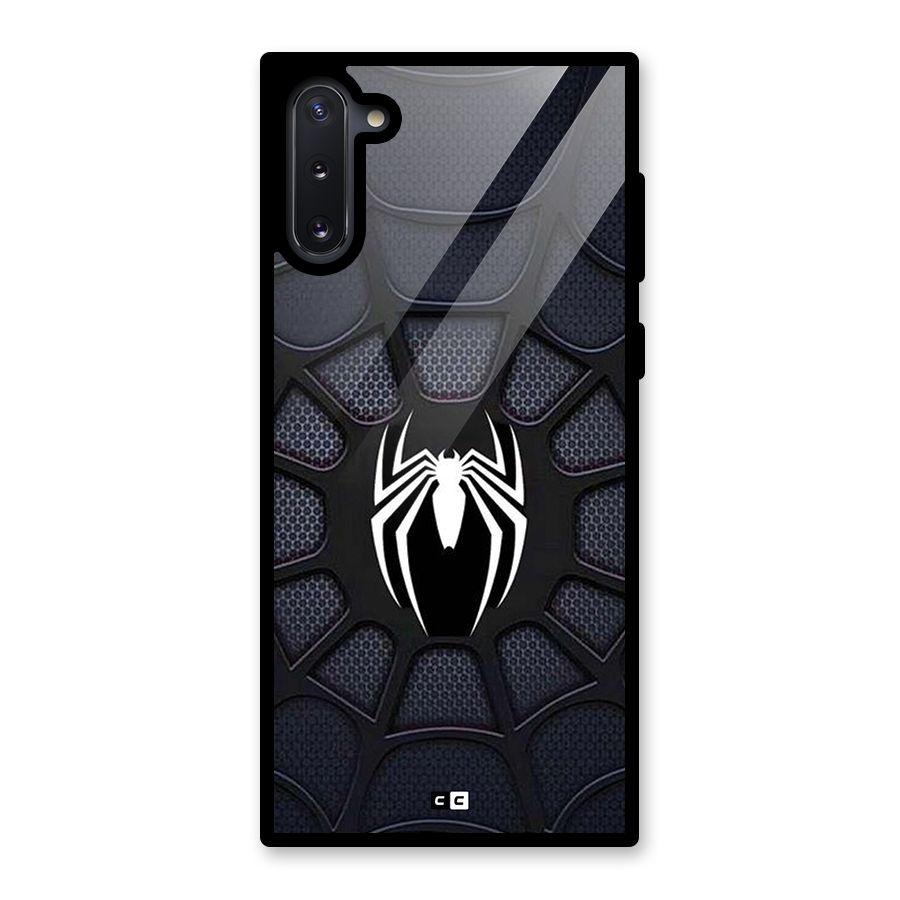 Black Web Glass Back Case for Galaxy Note 10