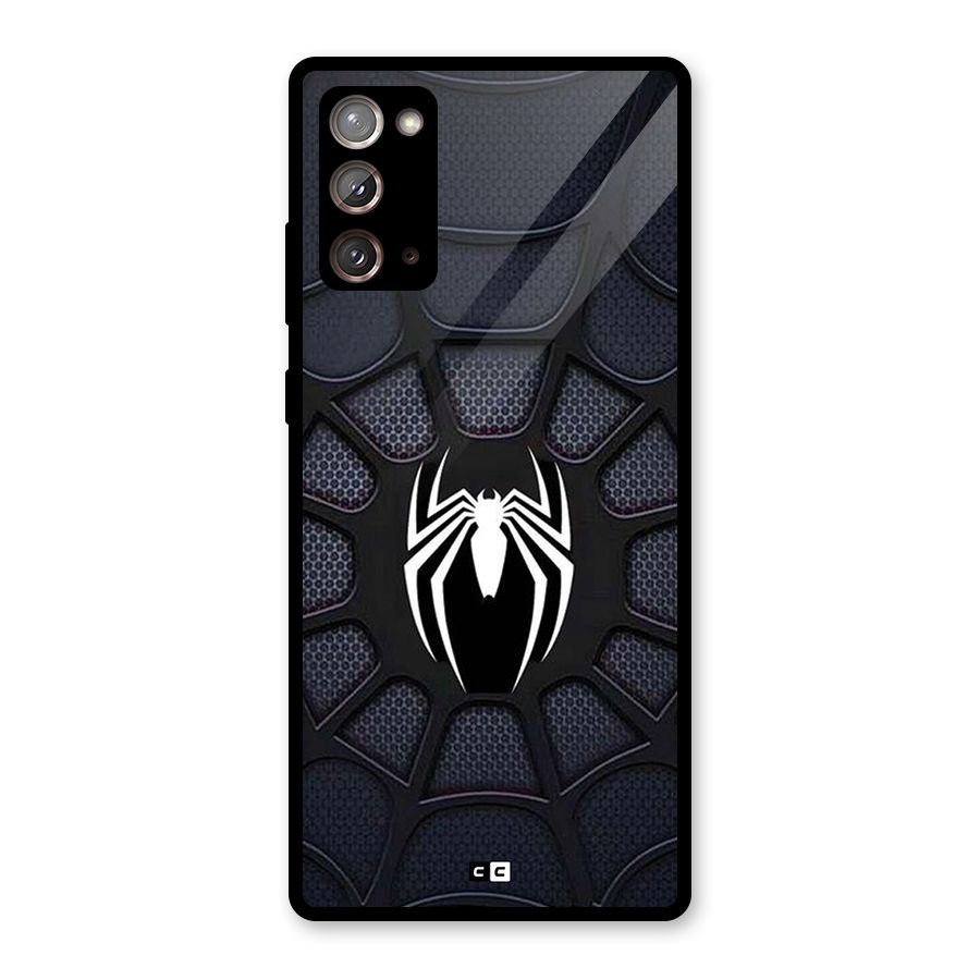 Black Web Glass Back Case for Galaxy Note 20