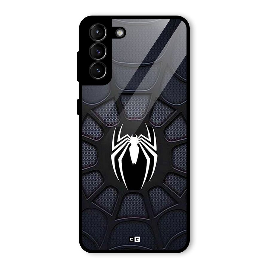 Black Web Glass Back Case for Galaxy S21 Plus