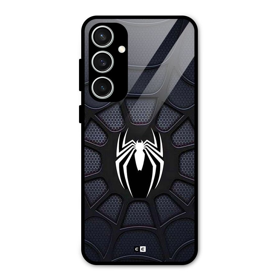 Black Web Glass Back Case for Galaxy S23 FE