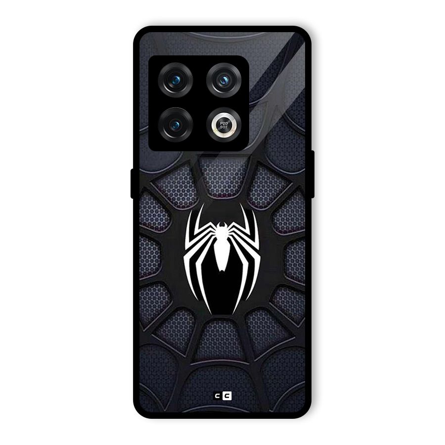 Black Web Glass Back Case for OnePlus 10 Pro 5G