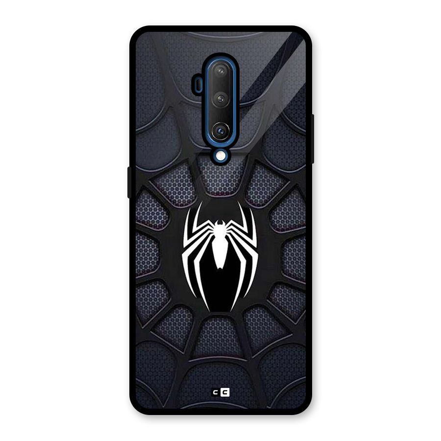 Black Web Glass Back Case for OnePlus 7T Pro