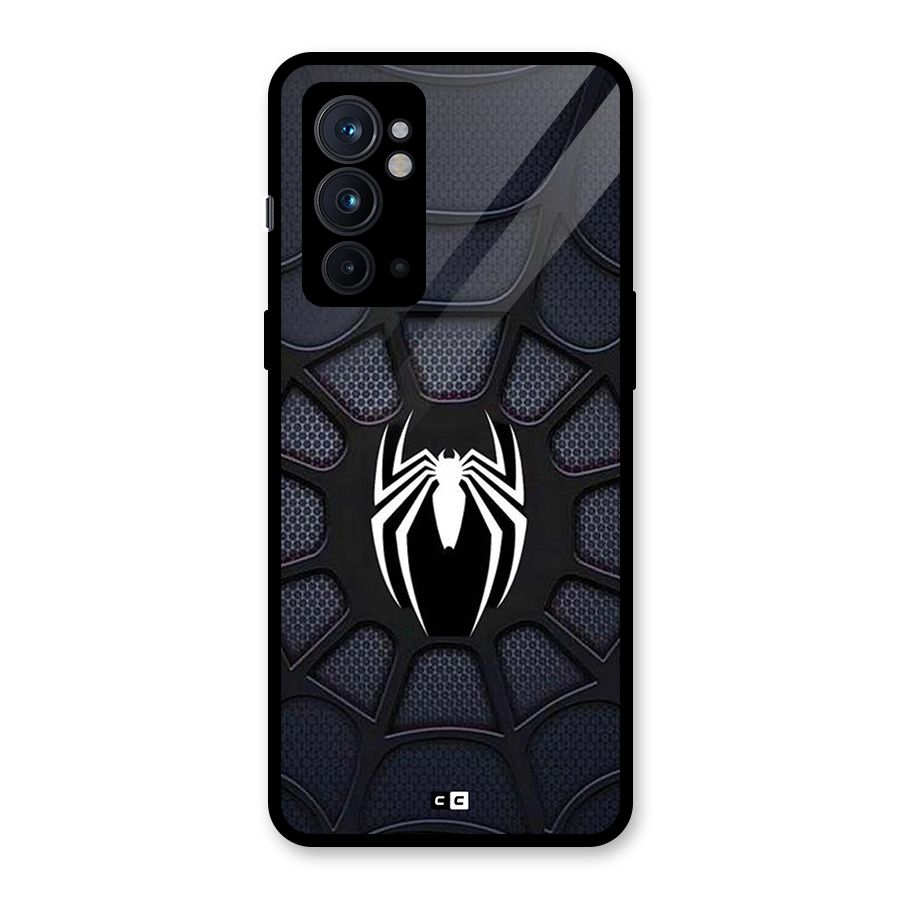 Black Web Glass Back Case for OnePlus 9RT 5G