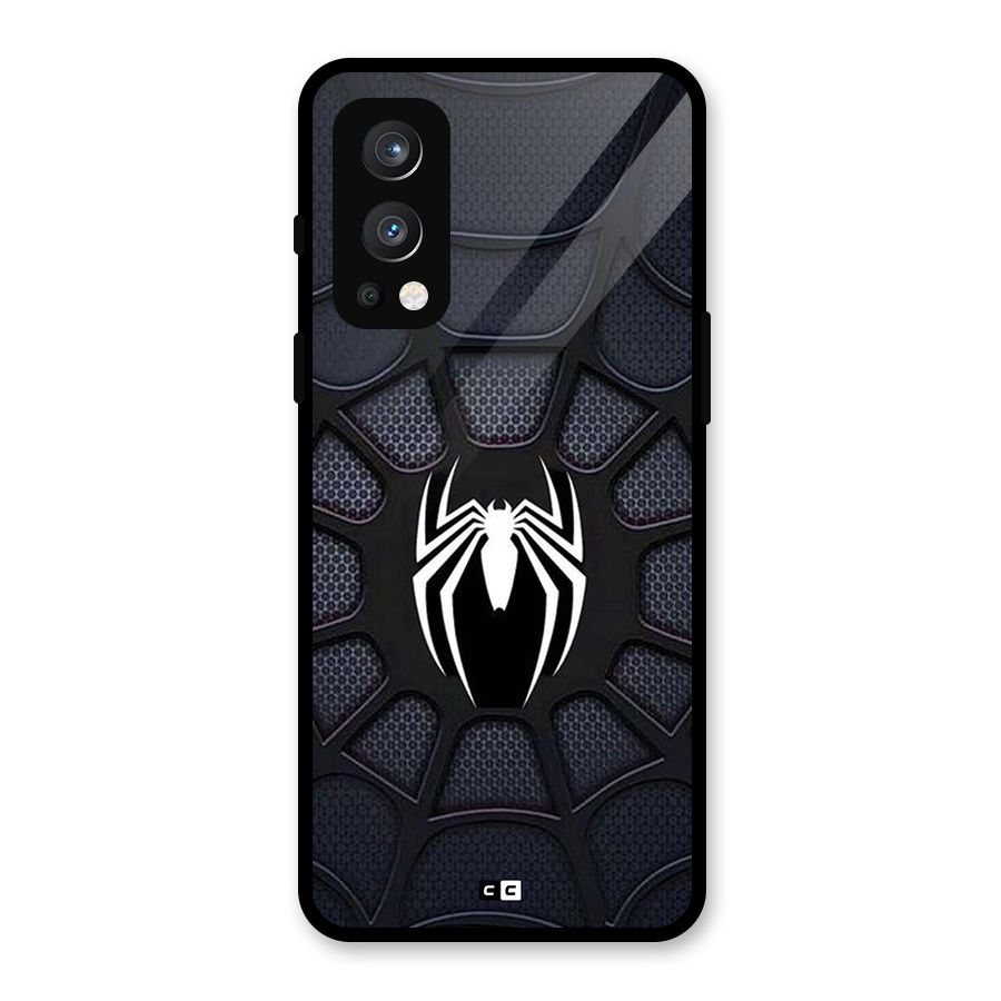 Black Web Glass Back Case for OnePlus Nord 2 5G