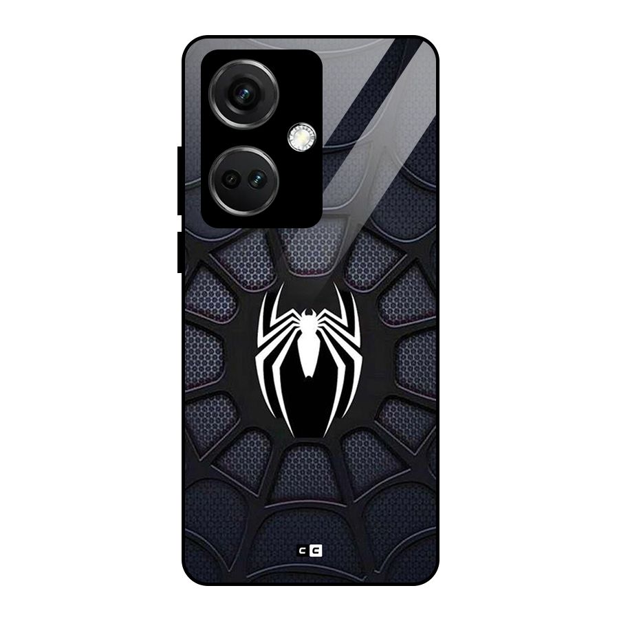 Black Web Glass Back Case for OnePlus Nord CE 3 5G