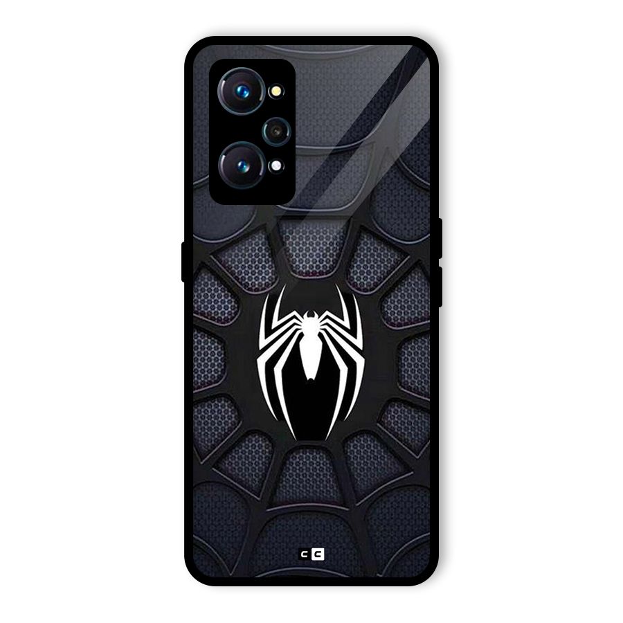 Black Web Glass Back Case for Realme GT Neo2