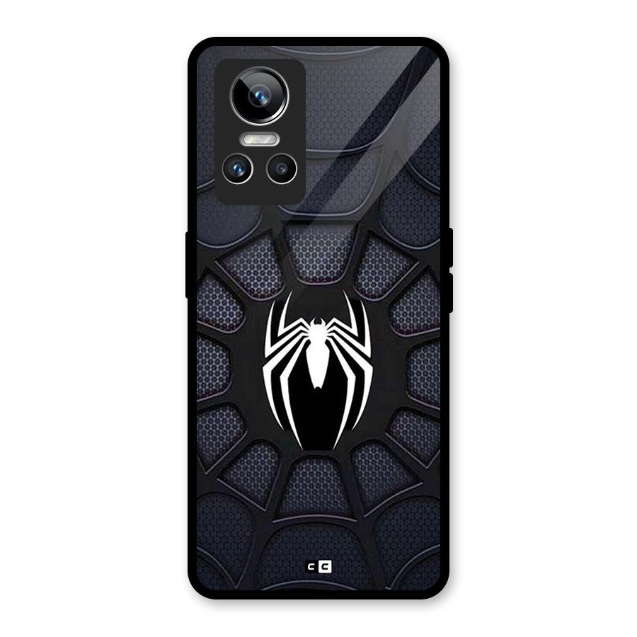 Black Web Glass Back Case for Realme GT Neo 3
