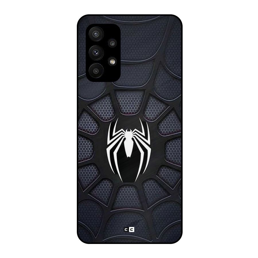 Black Web Metal Back Case for Galaxy A23