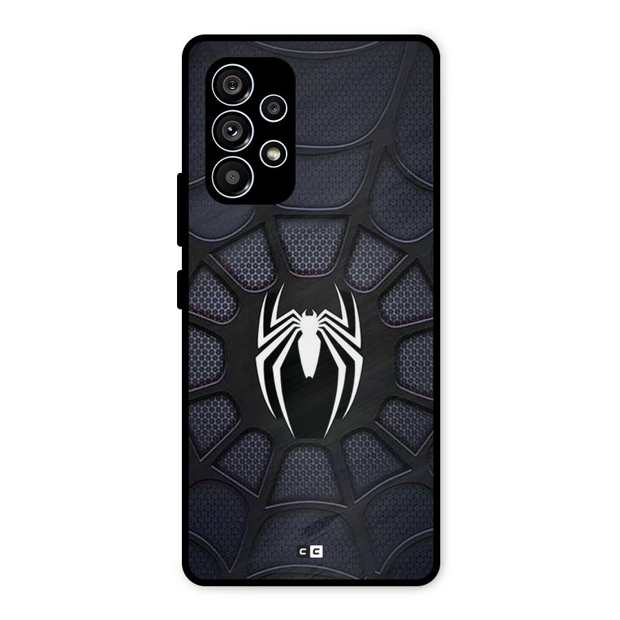 Black Web Metal Back Case for Galaxy A53 5G