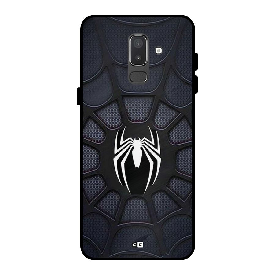 Black Web Metal Back Case for Galaxy On8 (2018)