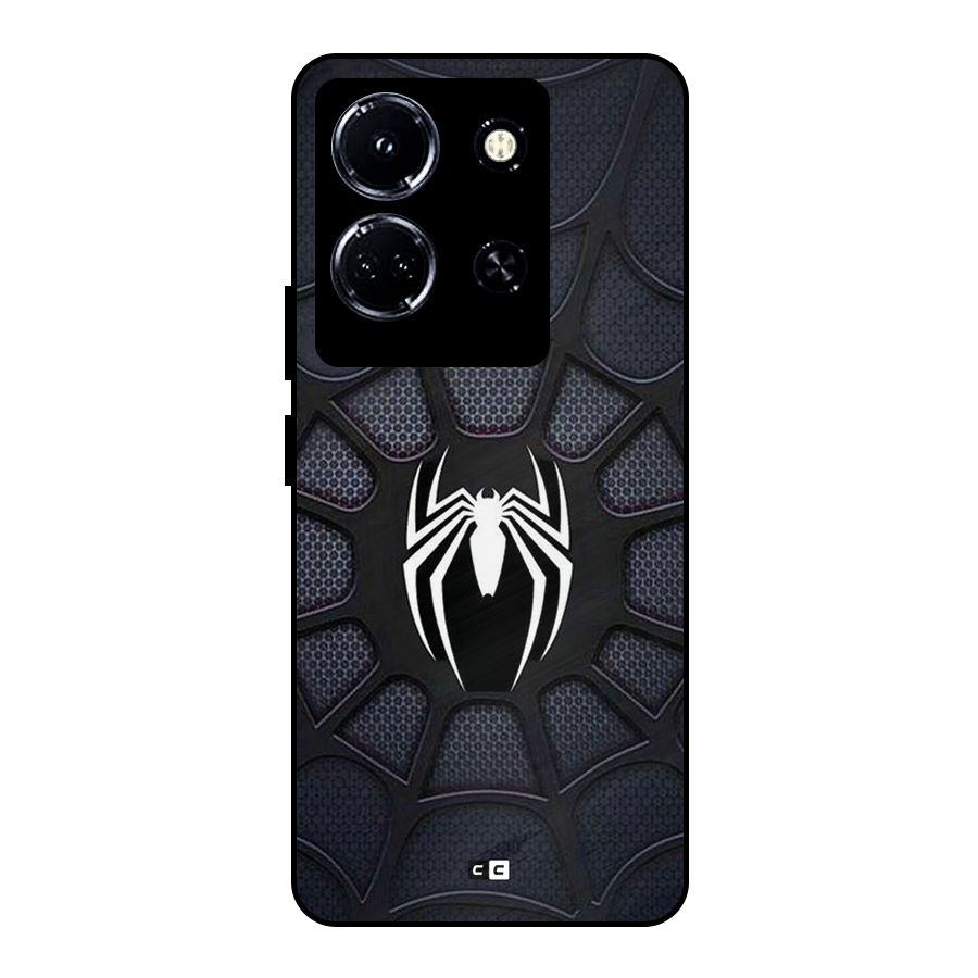 Black Web Metal Back Case for Infinix Note 30 5G