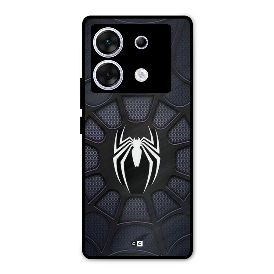 Black Web Metal Back Case for Infinix Zero 30 5G