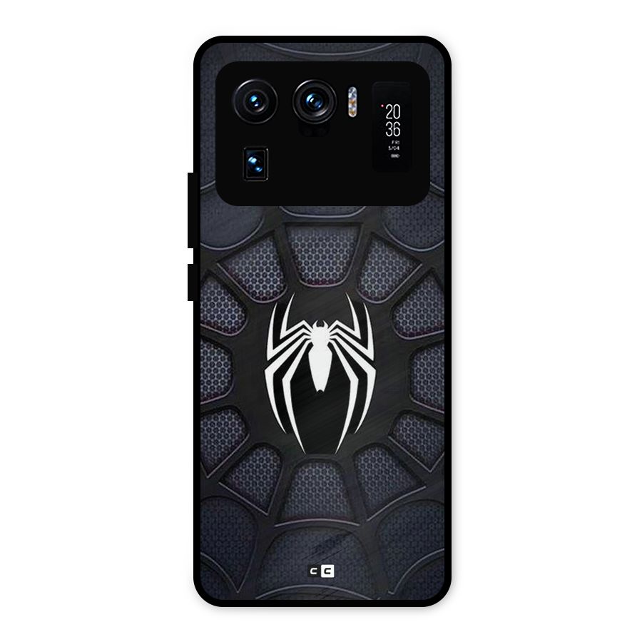 Black Web Metal Back Case for Mi 11 Ultra