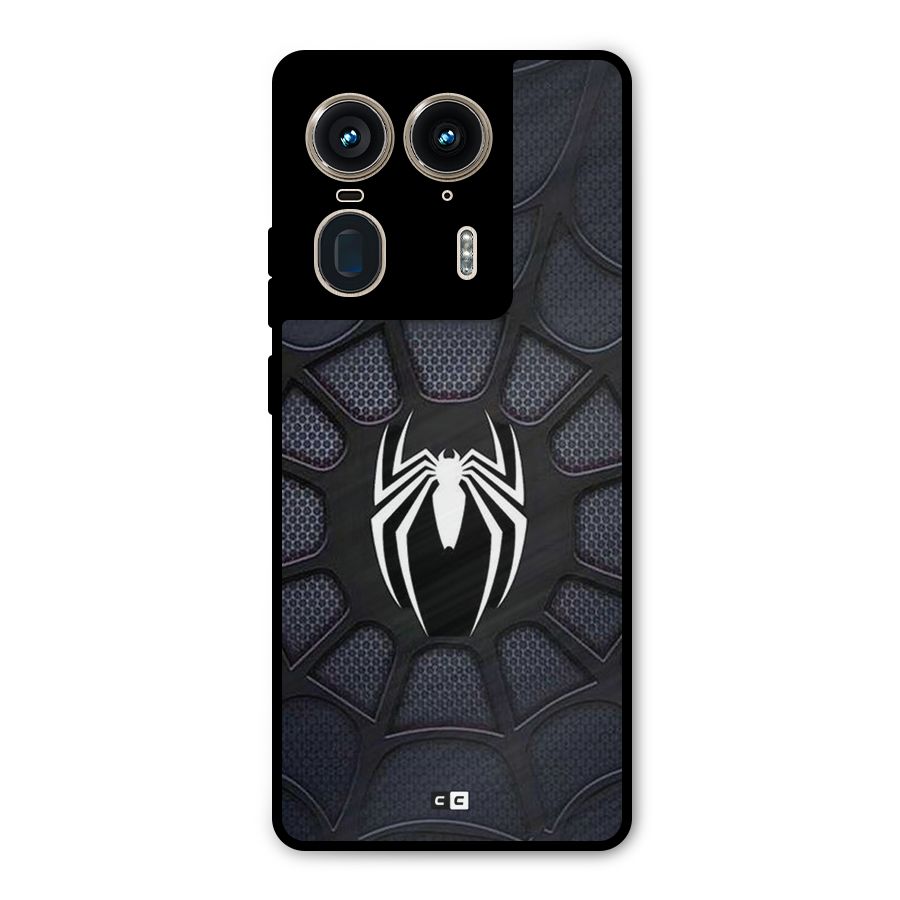 Black Web Metal Back Case for Motorola Edge 50 Ultra