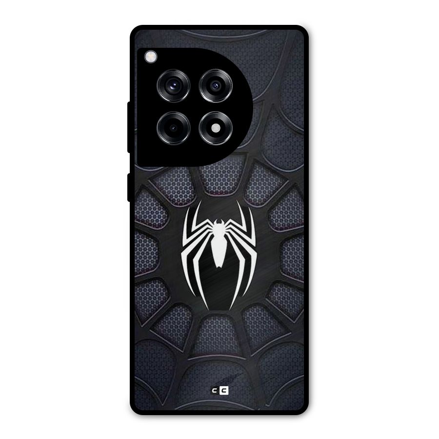 Black Web Metal Back Case for OnePlus 12R