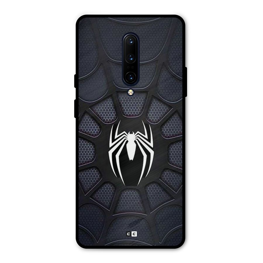 Black Web Metal Back Case for OnePlus 7 Pro