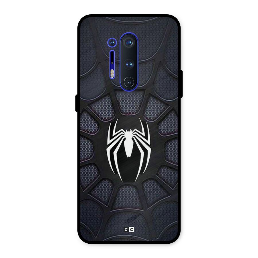 Black Web Metal Back Case for OnePlus 8 Pro