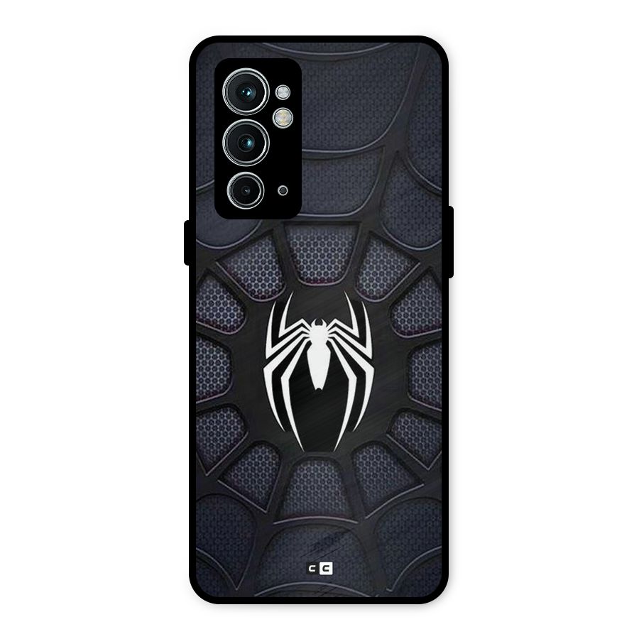 Black Web Metal Back Case for OnePlus 9RT 5G