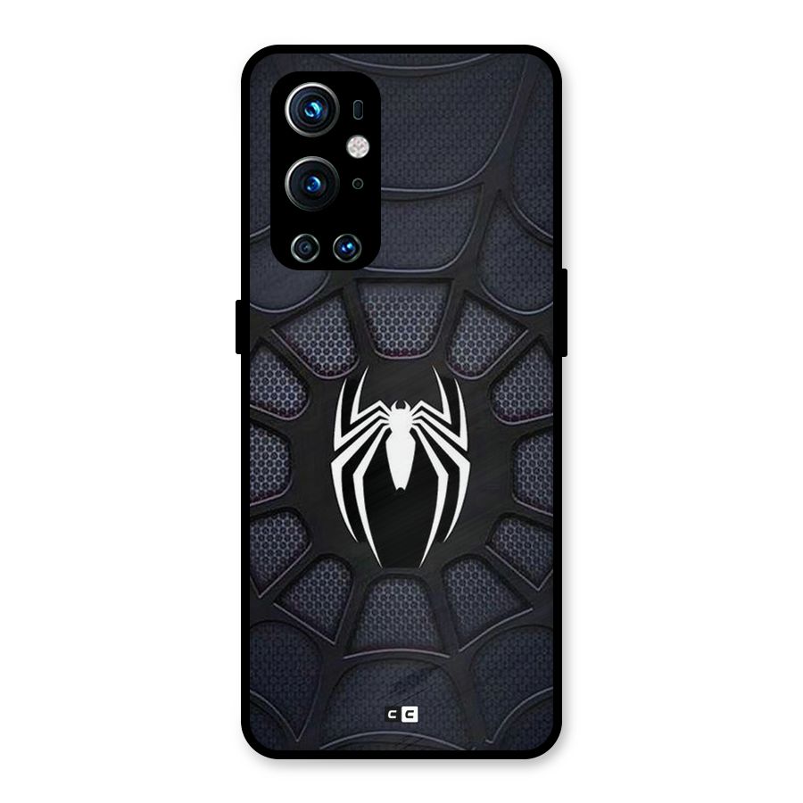 Black Web Metal Back Case for OnePlus 9 Pro