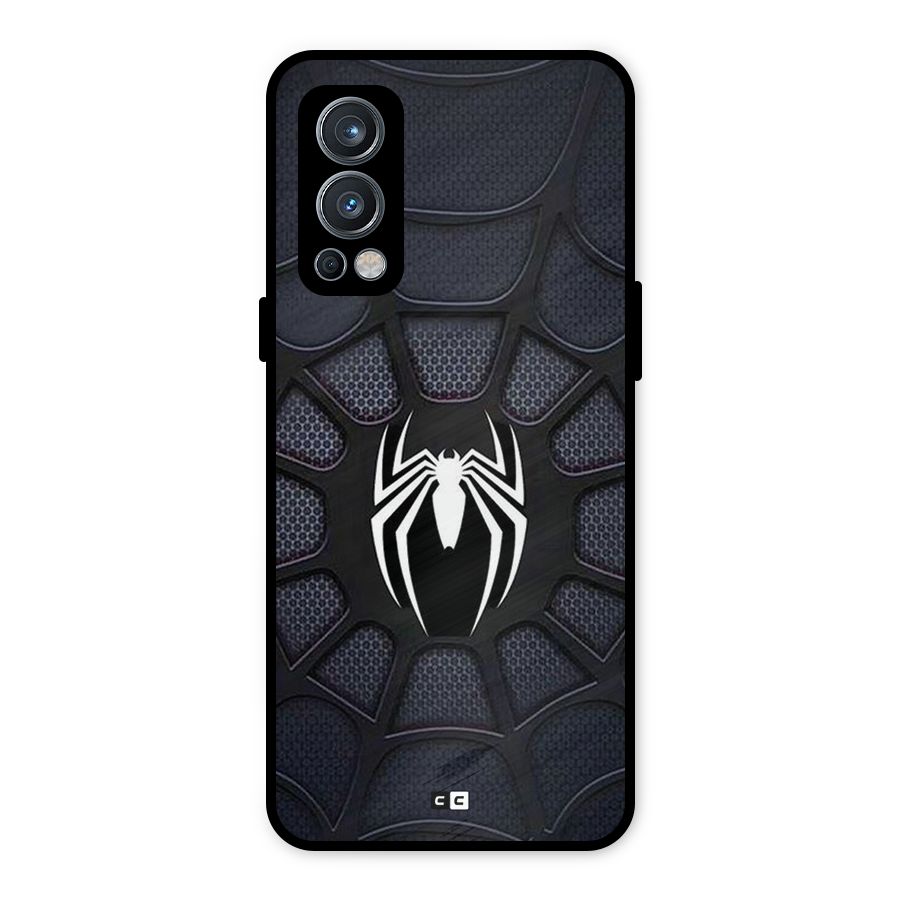 Black Web Metal Back Case for OnePlus Nord 2 5G