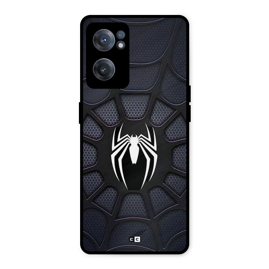 Black Web Metal Back Case for OnePlus Nord CE 2 5G