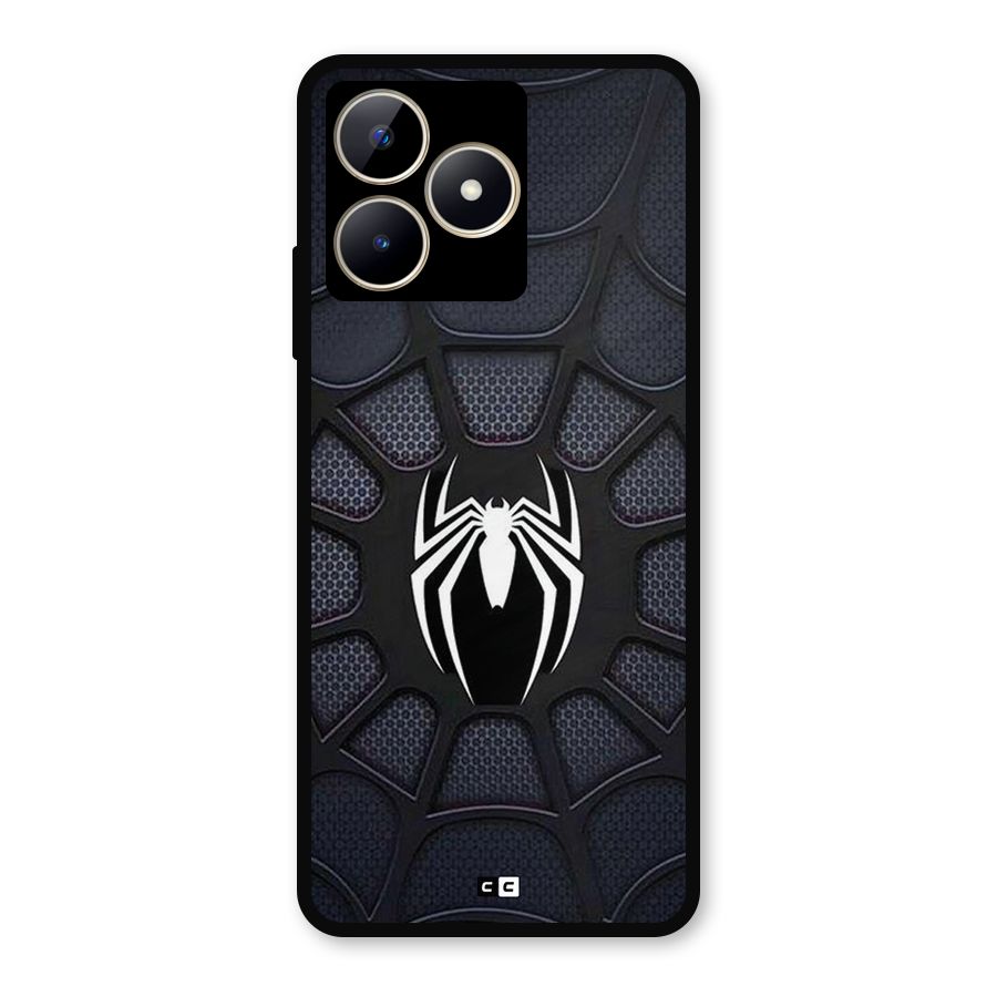 Black Web Metal Back Case for Realme C53