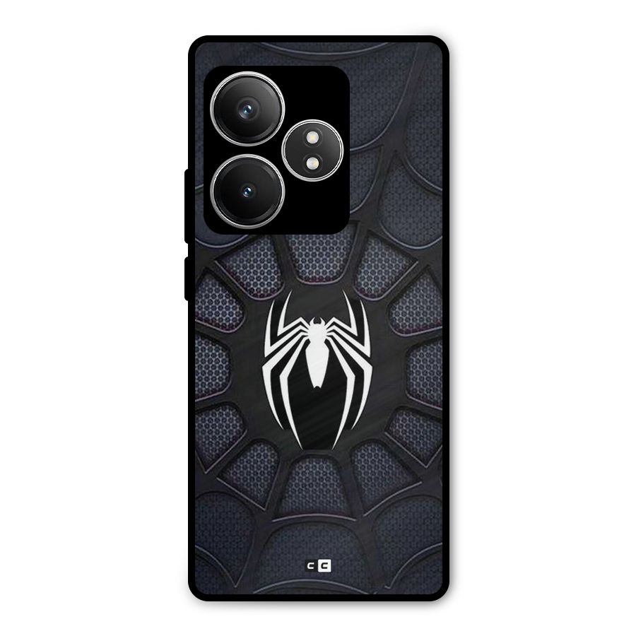 Black Web Metal Back Case for Realme GT 6T