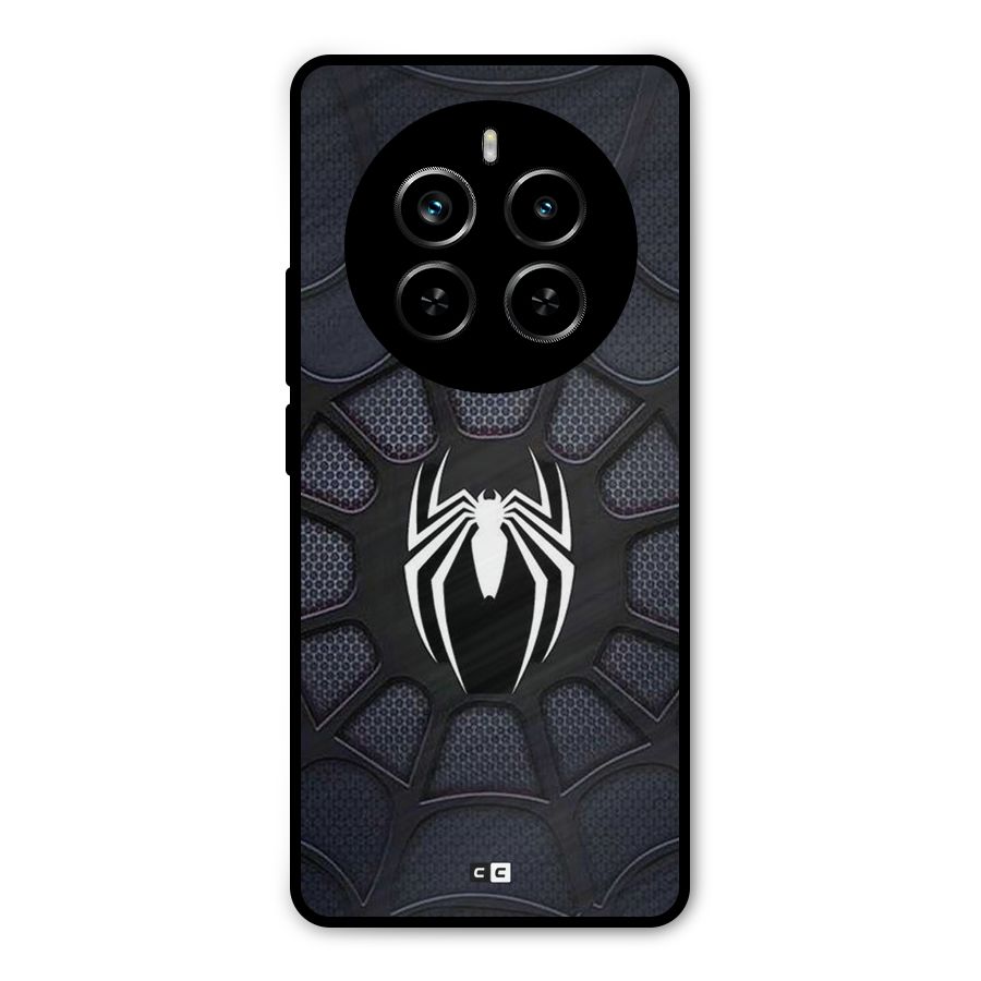 Black Web Metal Back Case for Realme P1 Pro