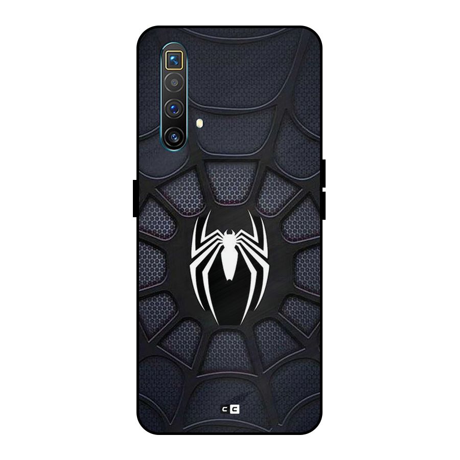 Black Web Metal Back Case for Realme X3