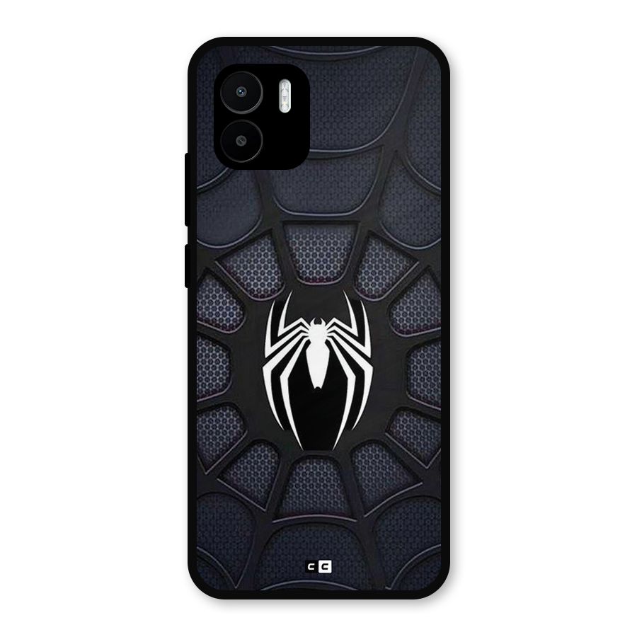 Black Web Metal Back Case for Redmi A1