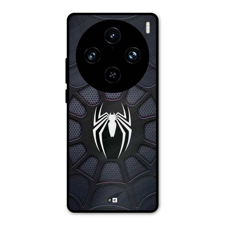 Black Web Metal Back Case for Vivo X100 Pro