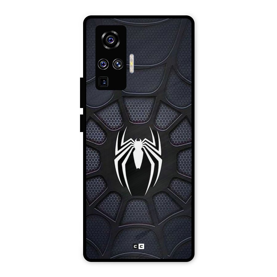 Black Web Metal Back Case for Vivo X50 Pro