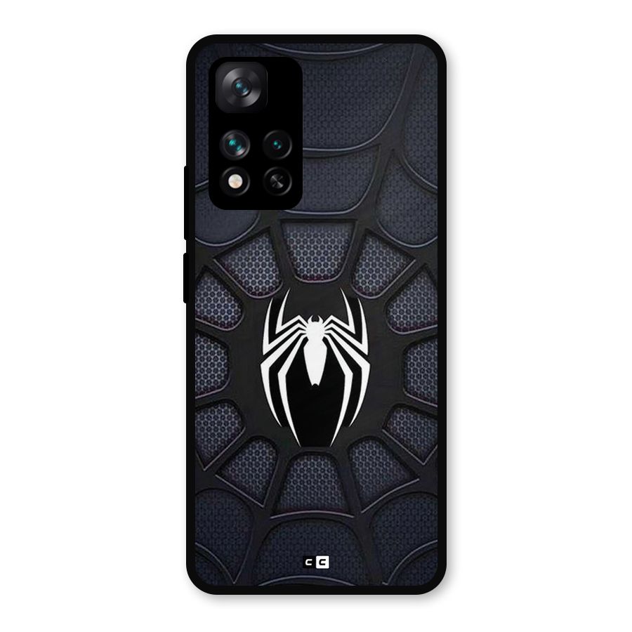 Black Web Metal Back Case for Xiaomi 11i 5G