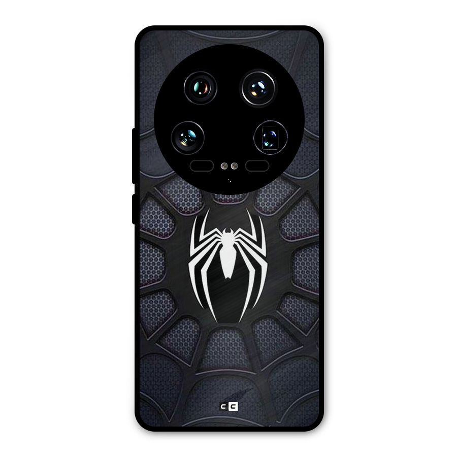 Black Web Metal Back Case for Xiaomi 14 Ultra
