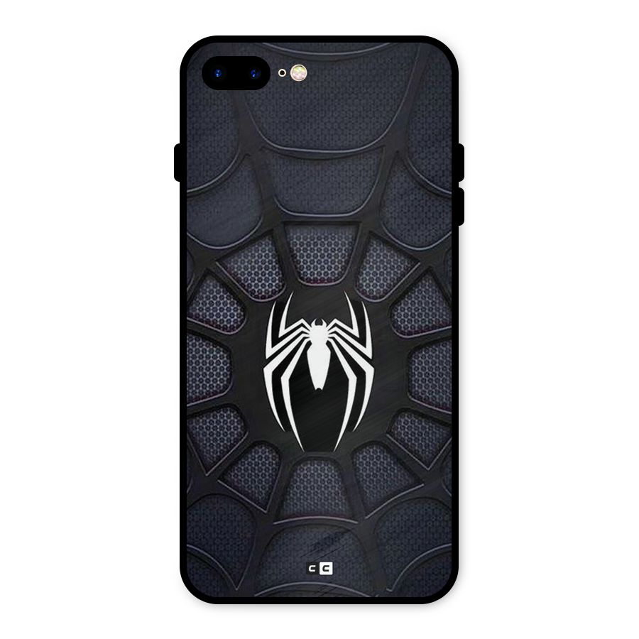 Black Web Metal Back Case for iPhone 7 Plus