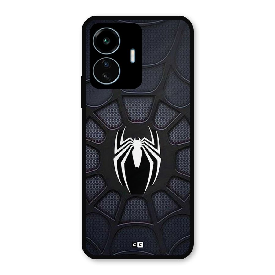 Black Web Metal Back Case for vivo iQOO Z6 Lite 5G