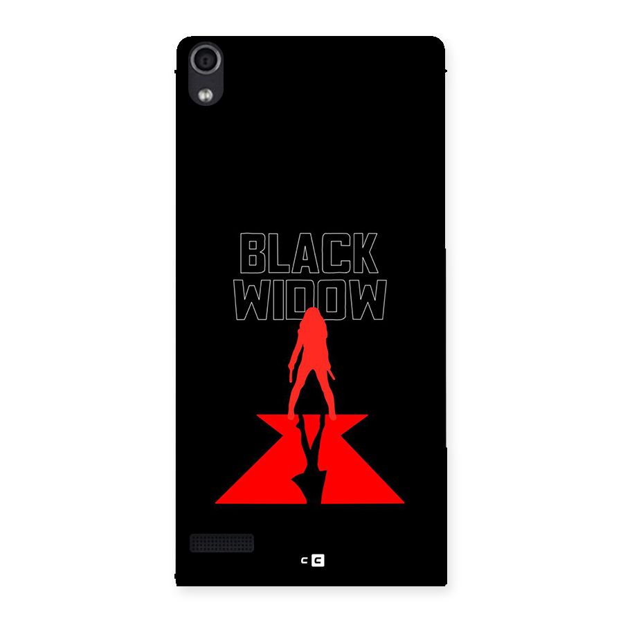 Black Widow Back Case for Ascend P6