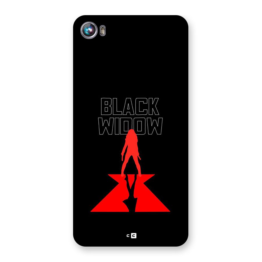 Black Widow Back Case for Canvas Fire 4 (A107)