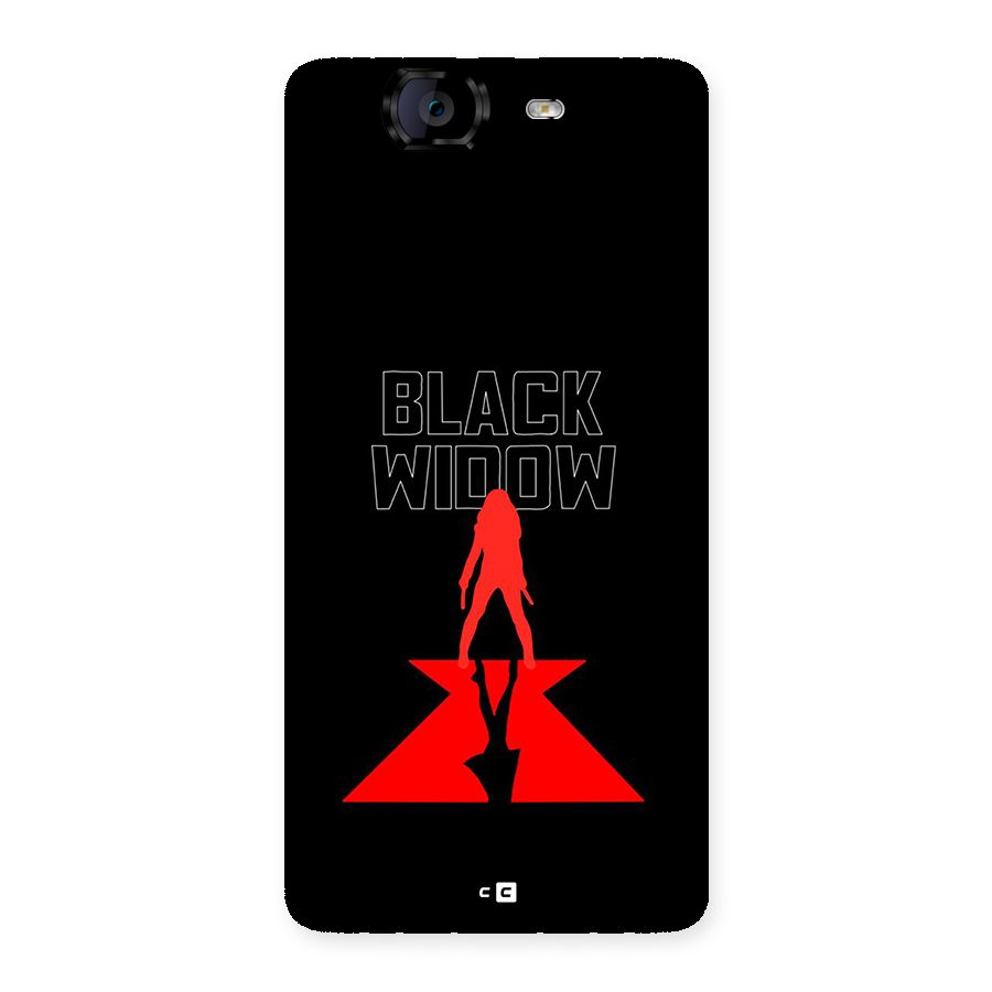 Black Widow Back Case for Canvas Knight A350