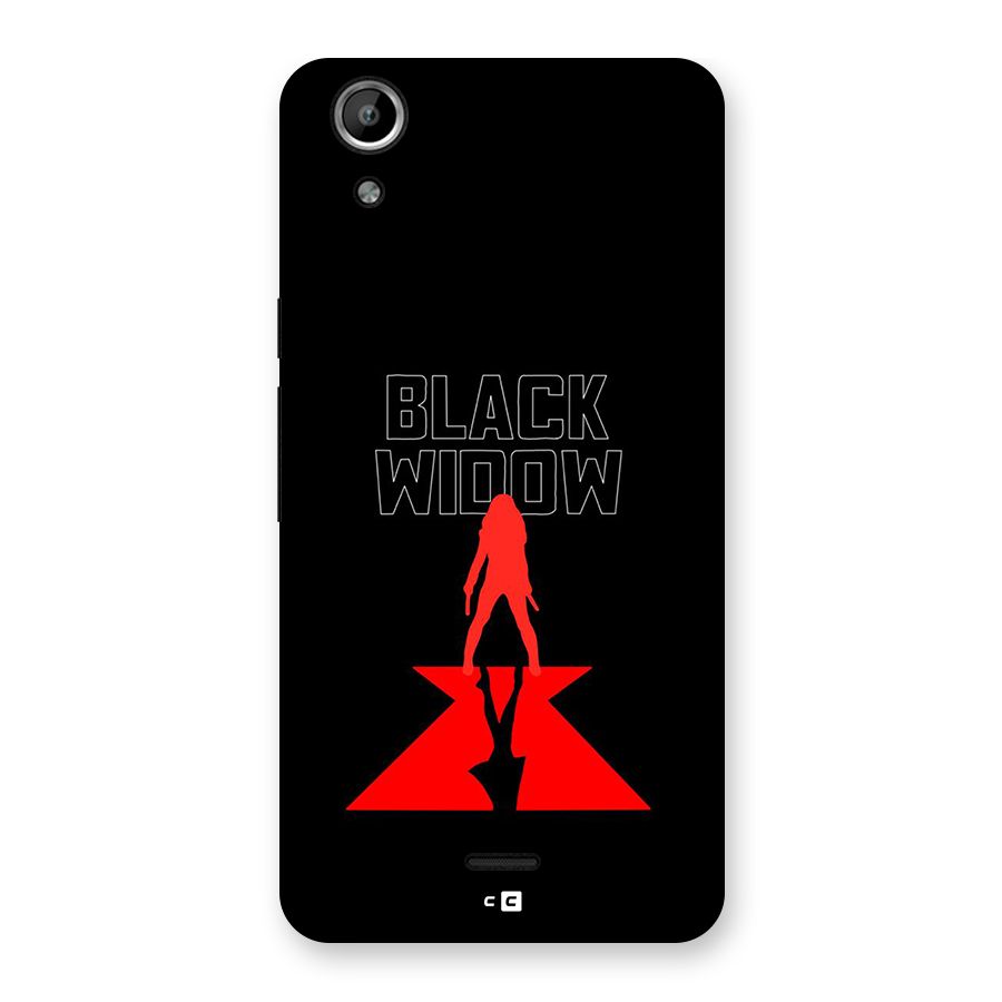 Black Widow Back Case for Canvas Selfie Lens Q345