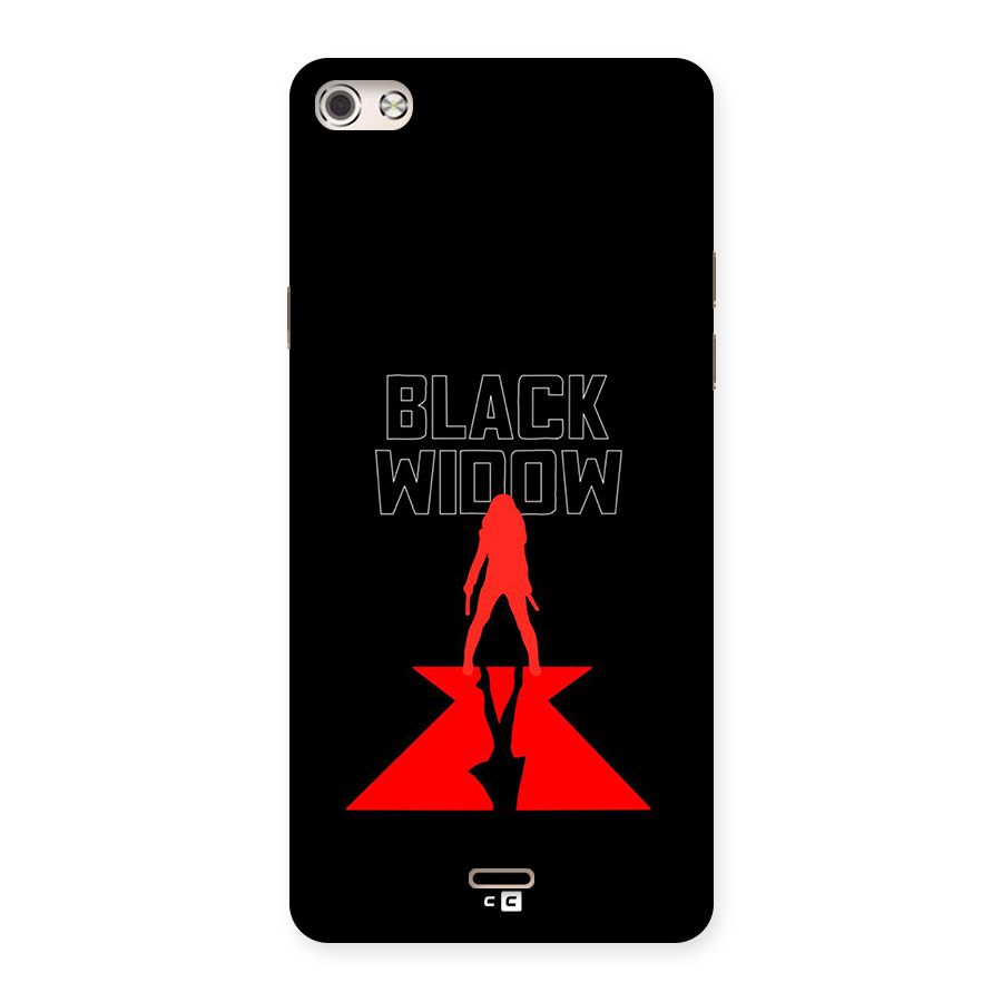 Black Widow Back Case for Canvas Silver 5