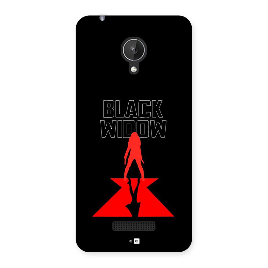 Black Widow Back Case for Canvas Spark Q380